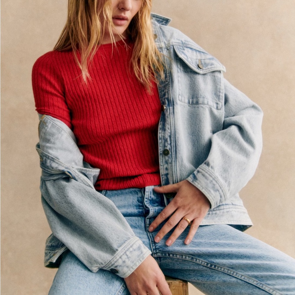 Sézane Denim Fallen Jacket